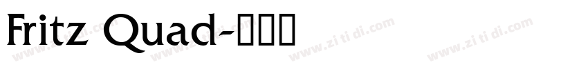 Fritz Quad字体转换